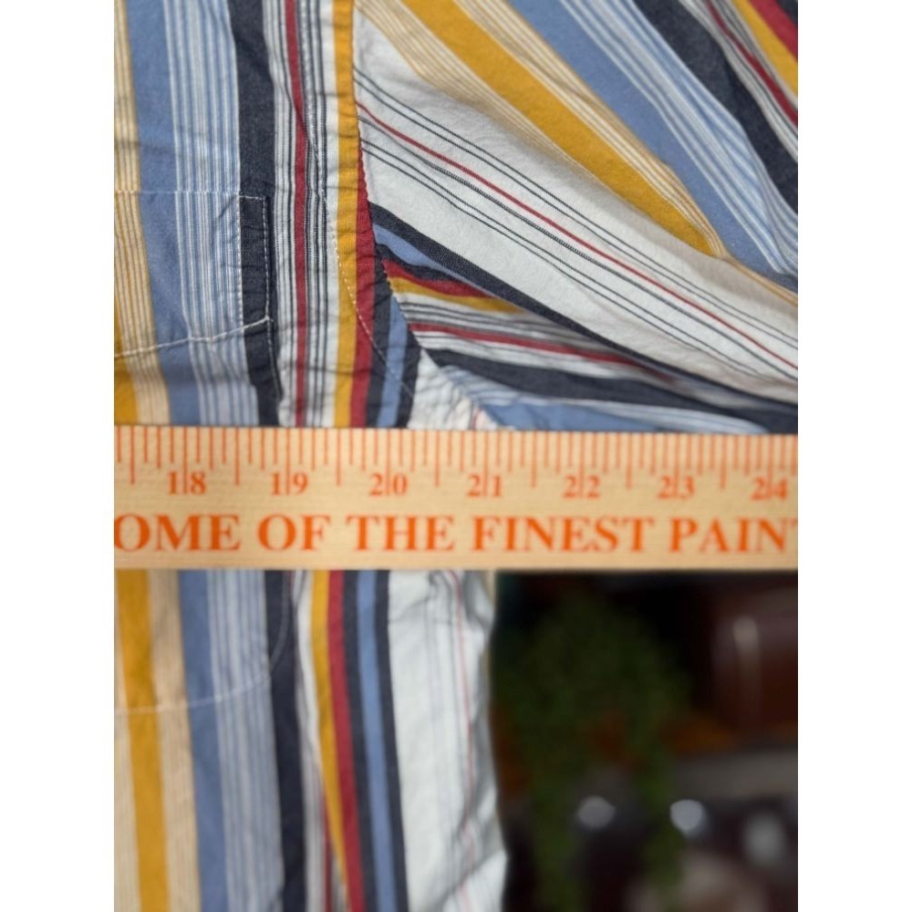 Y2K 00s NAUTICA Classic Fit Small Multicolor Stripe Shirt VINTAGE - Picture 6 of 8